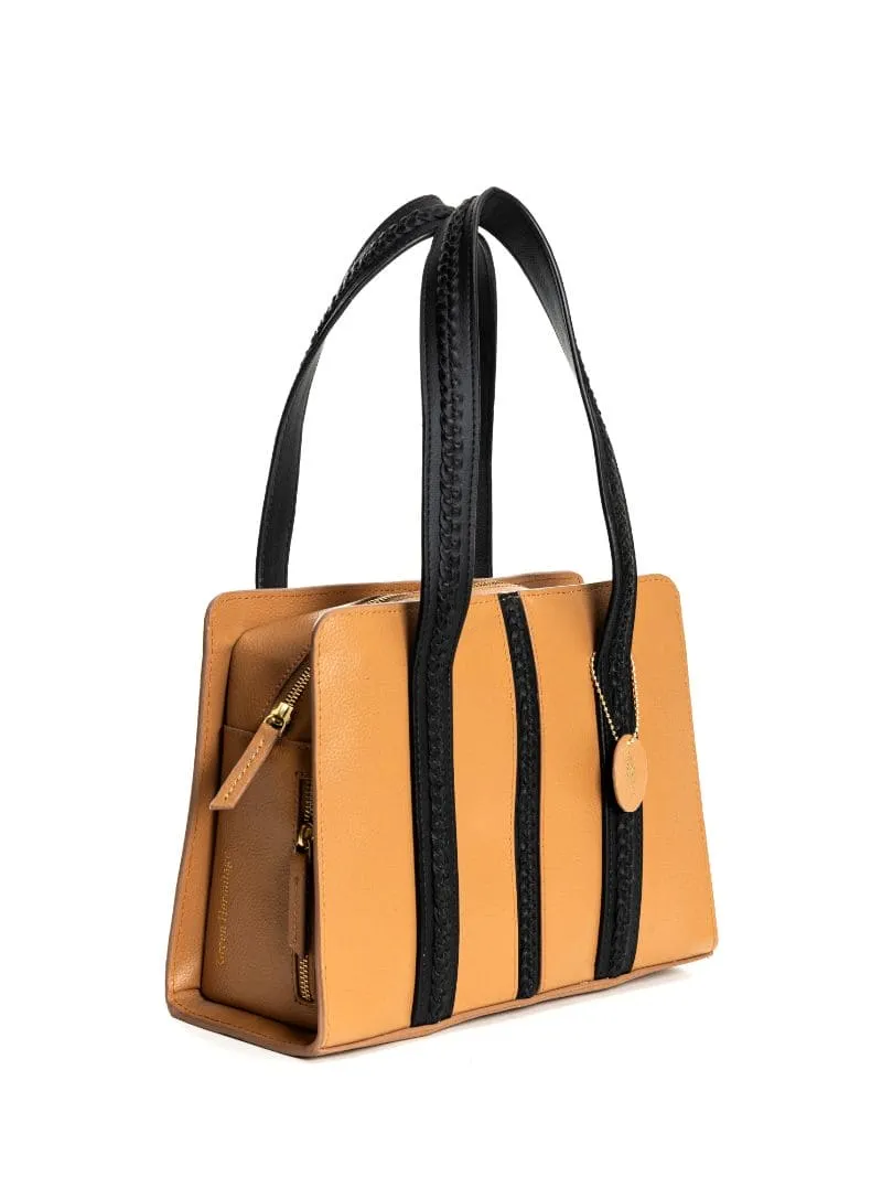 Gaia - Caramel & Black Shoulderbag