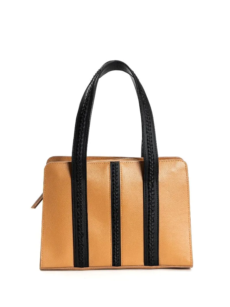 Gaia - Caramel & Black Shoulderbag