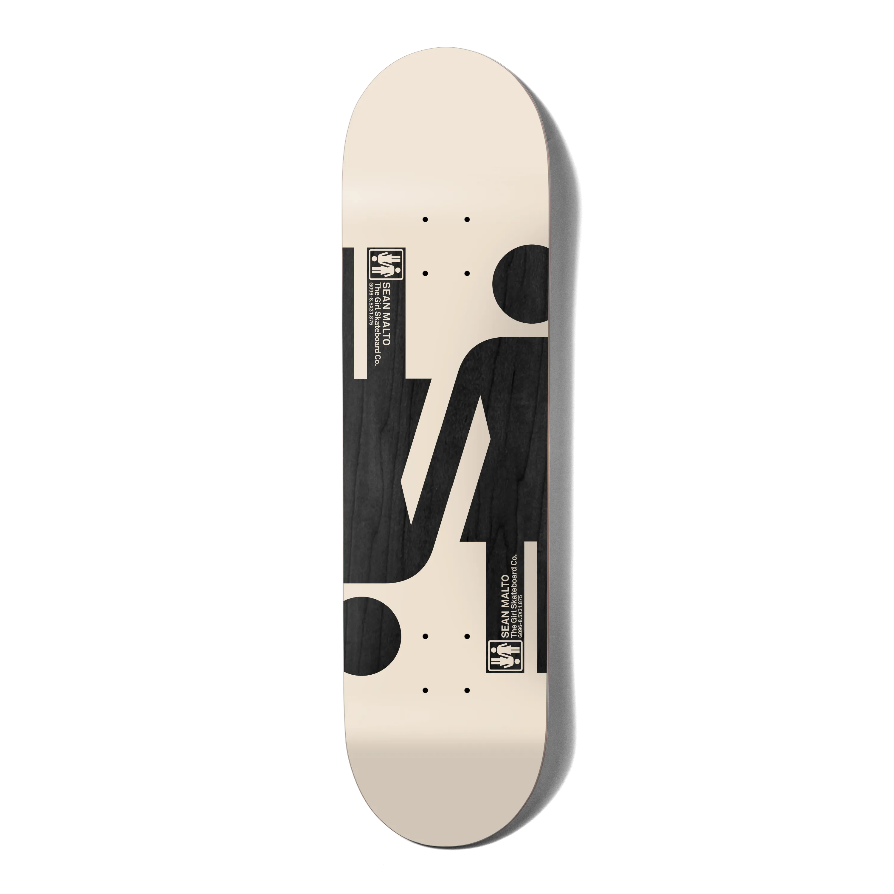 Girl Deck Double OG Sean Malto White 8.5"