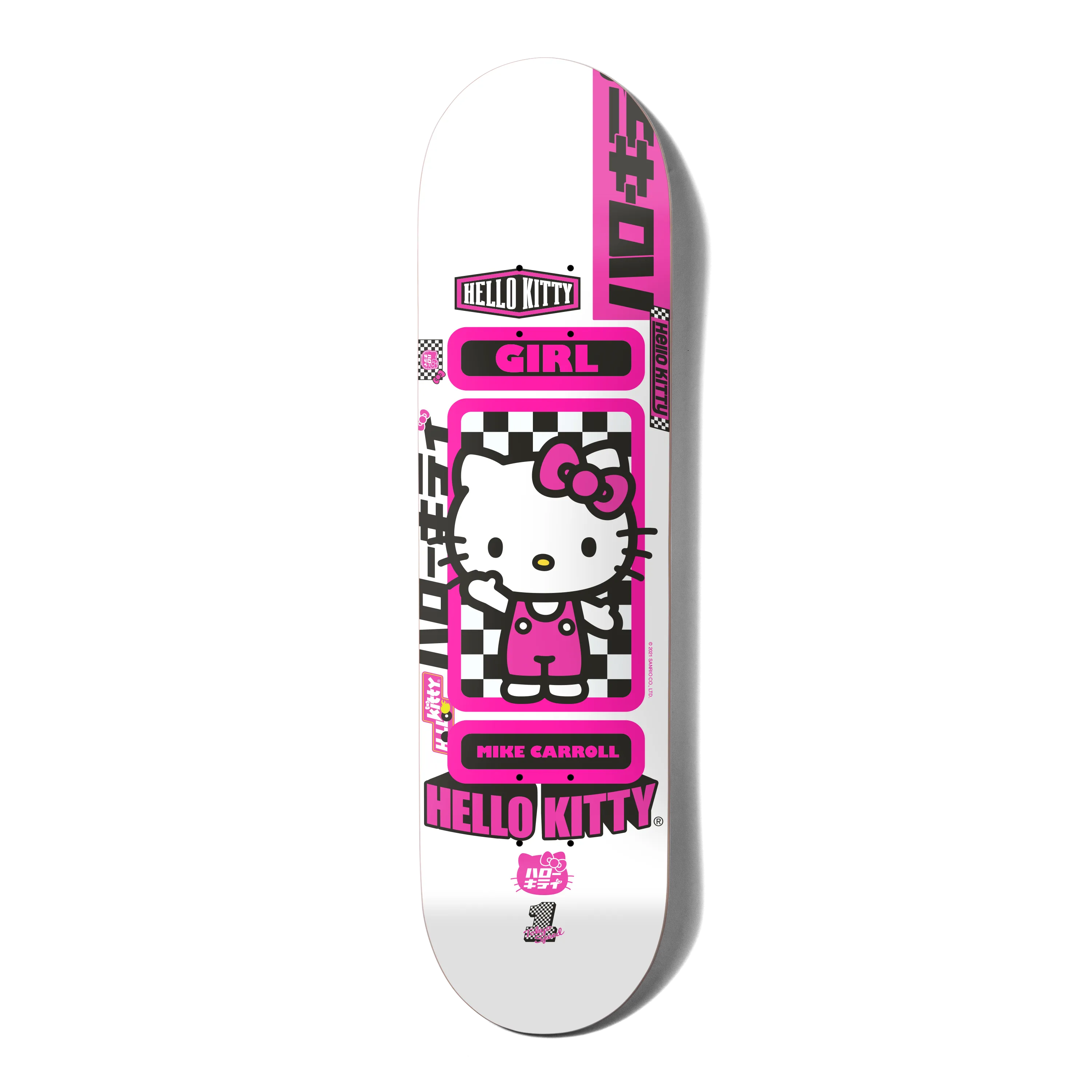 Girl Deck Hello Kitty Sanrio Tokyo Speed Mike Carroll 7.25"