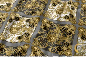 Golden Lion Grey Upholstery Fabric 3meters 12 Furnishing Fabric Options Baroque Lion Fabric By the Yard | D21040C