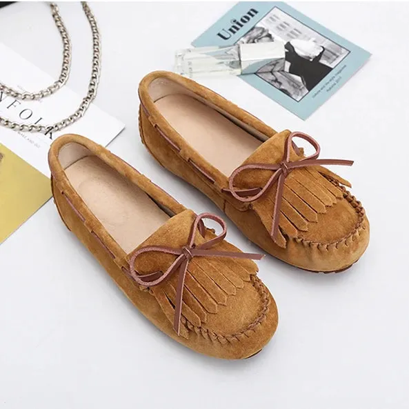 GRWG women genuine Leather flats casual female Moccasins Spring Summer lady loafers Women Driving Shoes