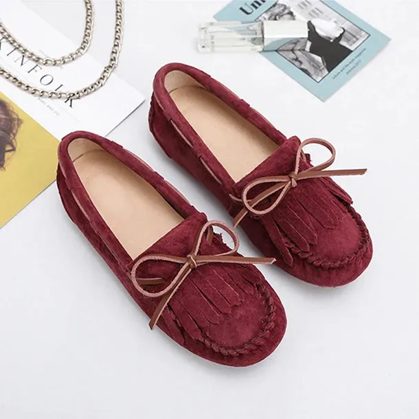 GRWG women genuine Leather flats casual female Moccasins Spring Summer lady loafers Women Driving Shoes