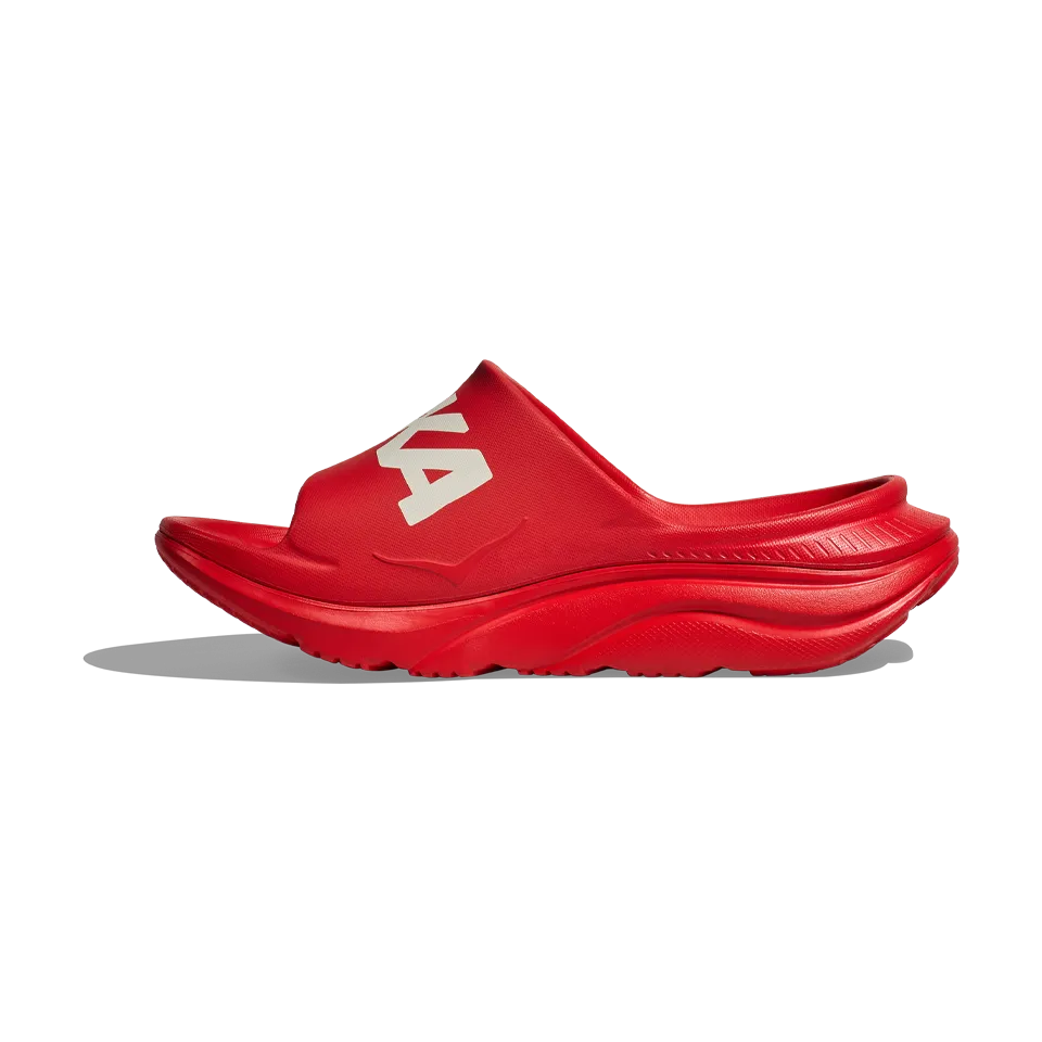 HOKA All Gender Ora Athletic Slide Vermillion/White