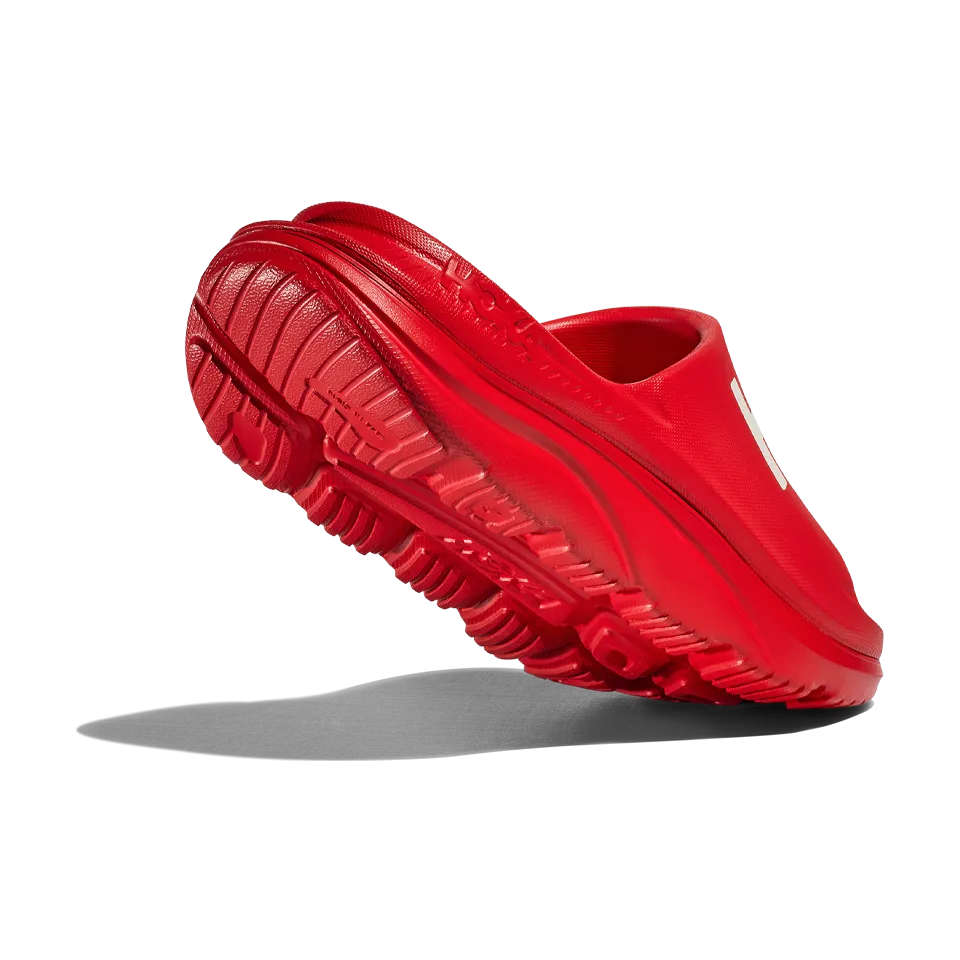 HOKA All Gender Ora Athletic Slide Vermillion/White