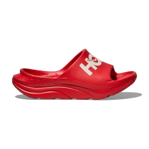 HOKA All Gender Ora Athletic Slide Vermillion/White