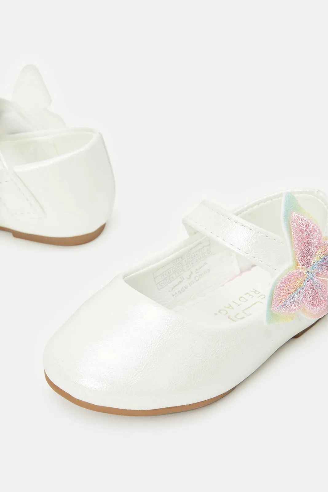 Infant Girls Ivory Butterfly Ballerina