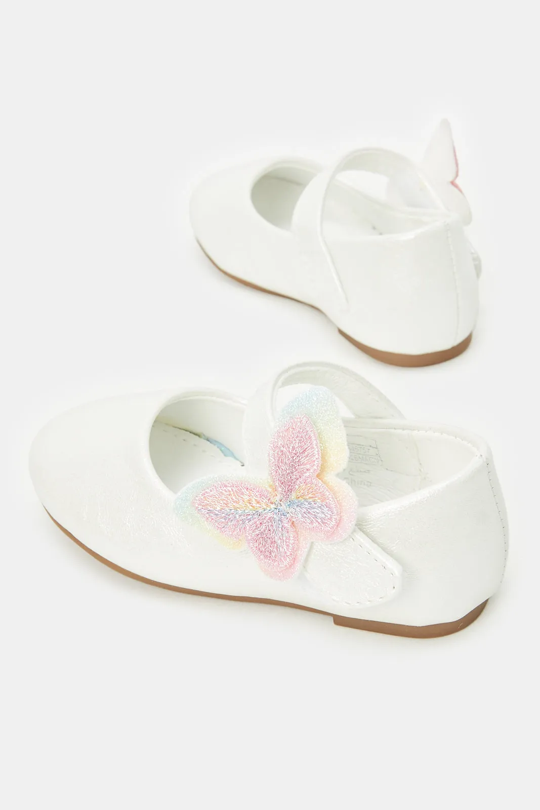 Infant Girls Ivory Butterfly Ballerina