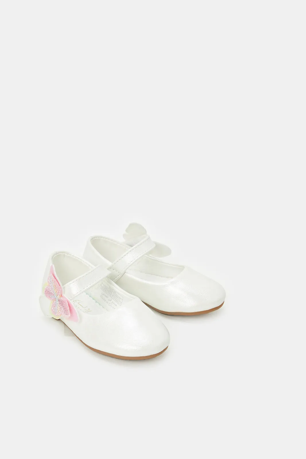 Infant Girls Ivory Butterfly Ballerina