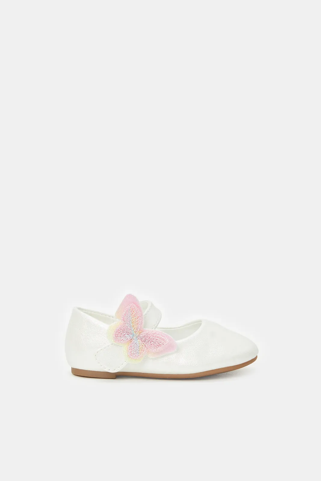 Infant Girls Ivory Butterfly Ballerina