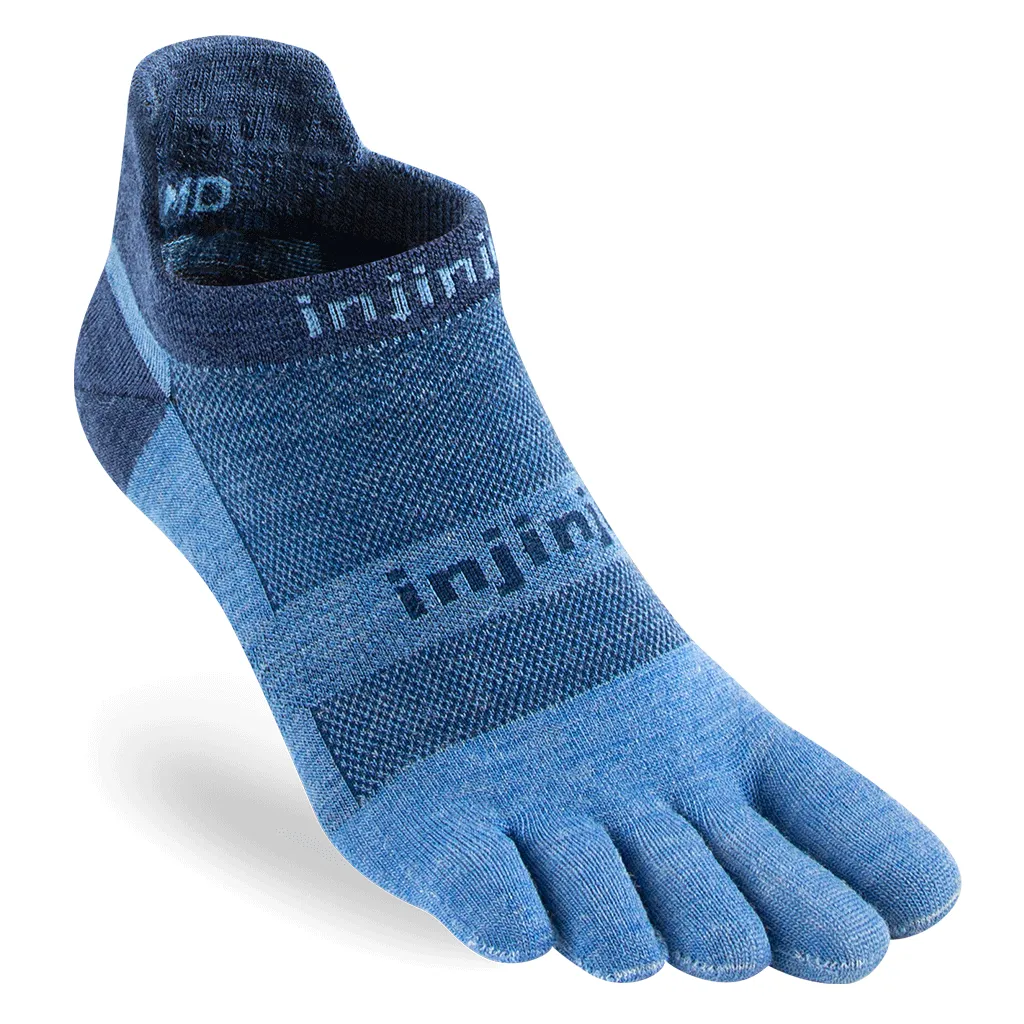 Injinji RUN Lightweight No-Show NuWool Running Socks