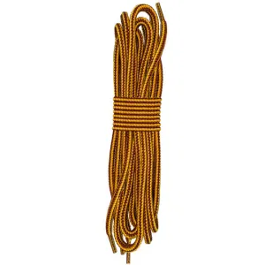 Jobsite & Manakey Group Braided Laces Yellow / Brown 45 in.