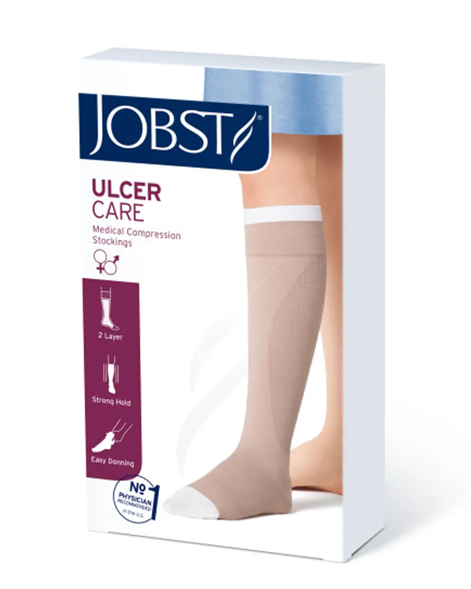 Jobst UlcerCare Zippered Unisex Open Toe Knee High