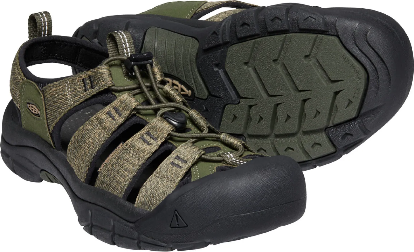 'Keen Outdoor' Men's Newport H2 Sandal - Forest Night / Black