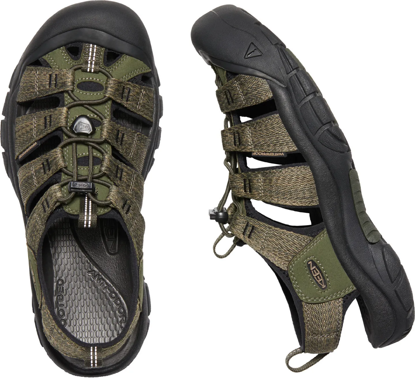 'Keen Outdoor' Men's Newport H2 Sandal - Forest Night / Black