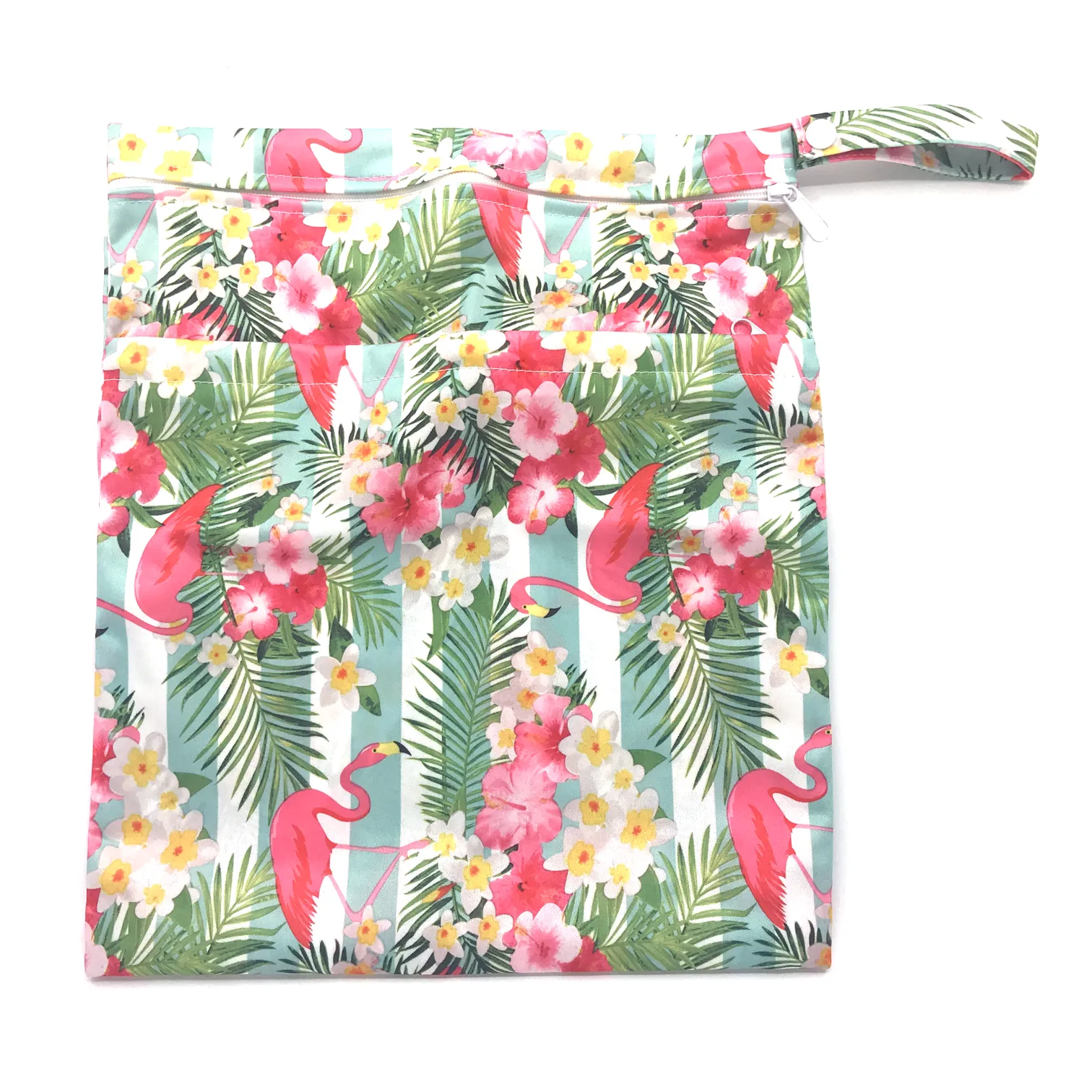 Large Wetbag - Flowery Flamingo