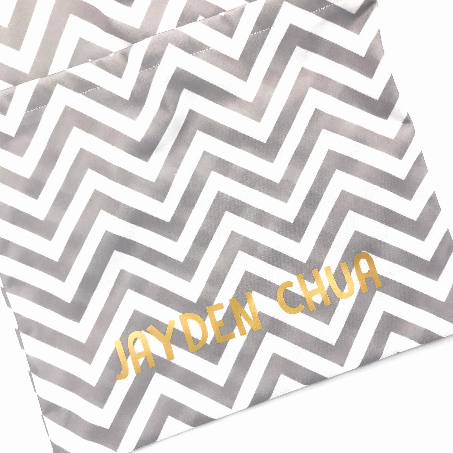 Large Wetbag - Grey Chevron