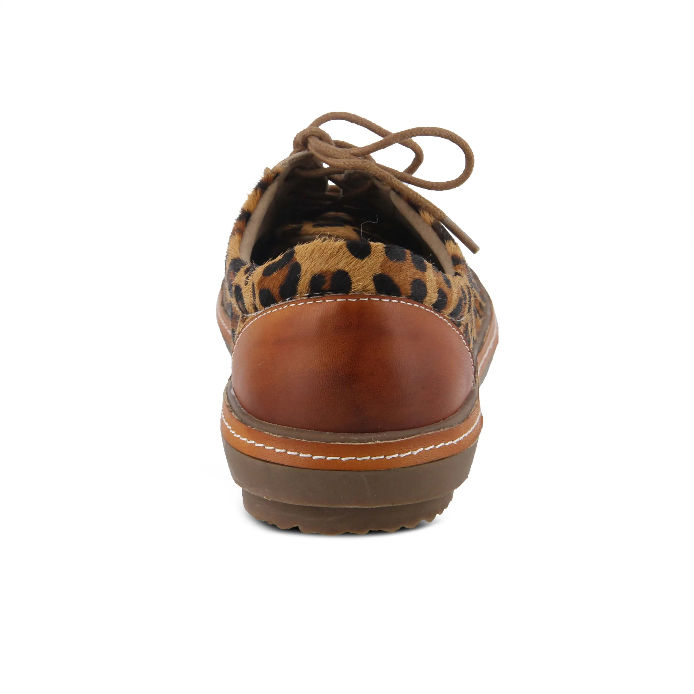 L'ARTISTE LIBBI-LEOPARD LACE-UP SHOE