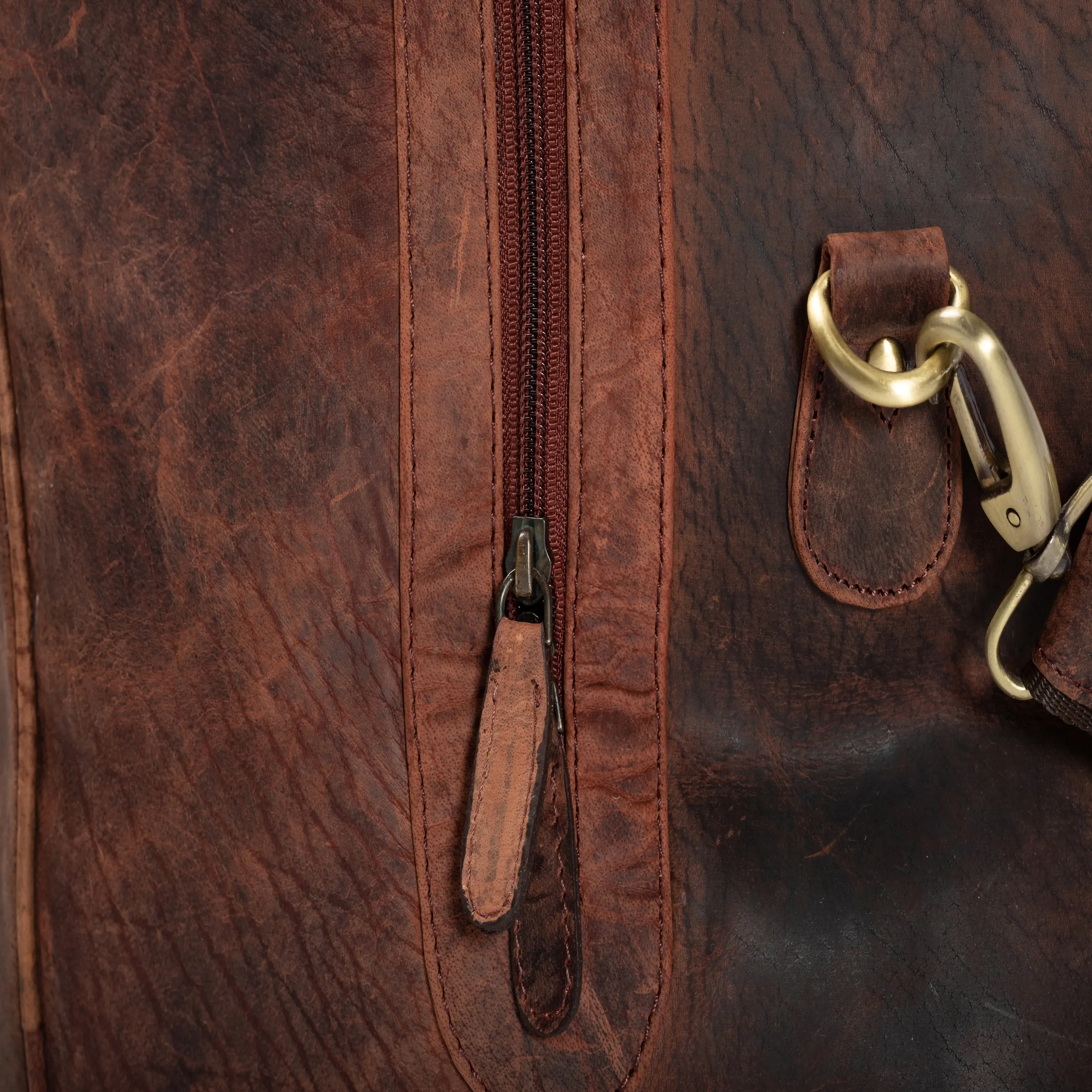 Leather Duffle Bag - Panama