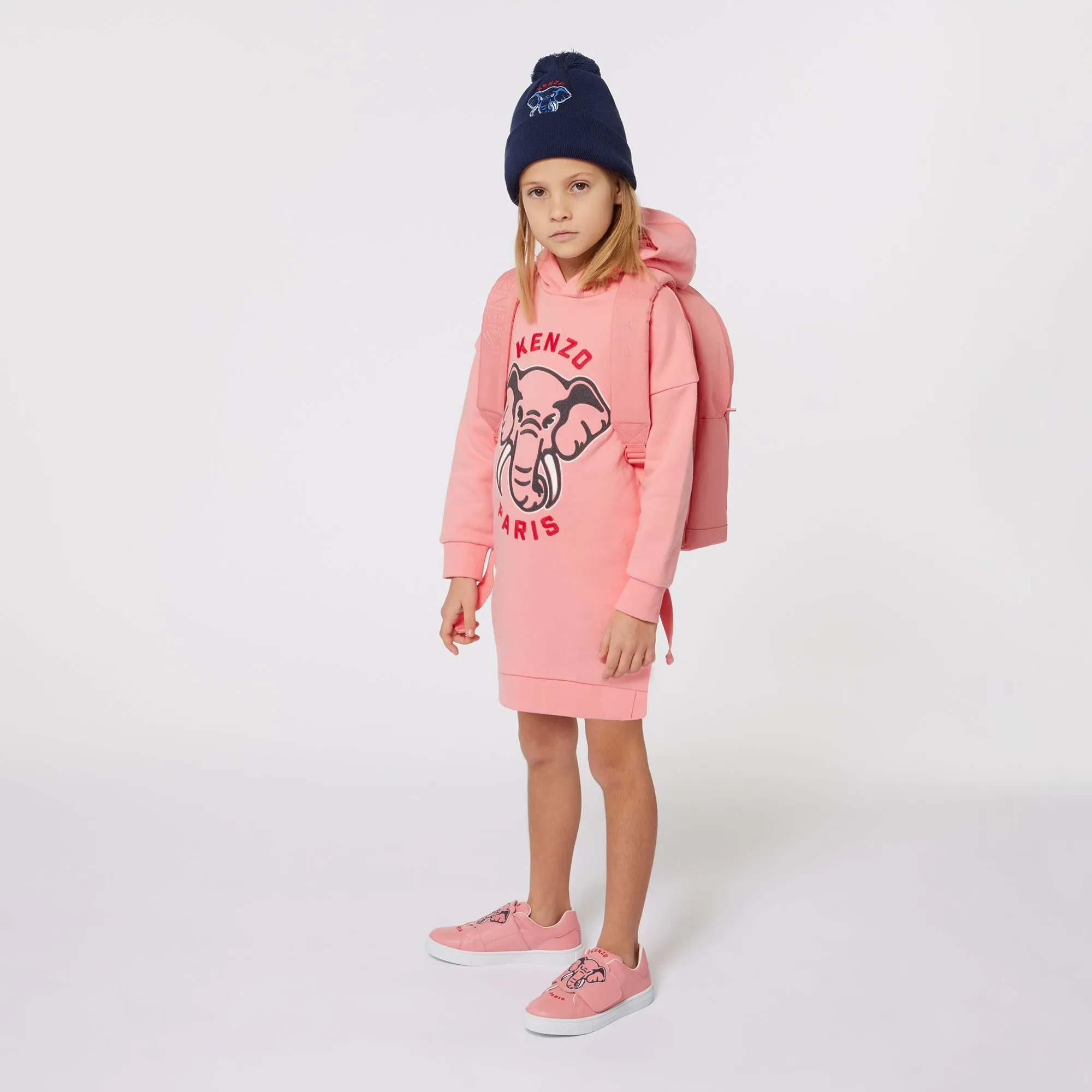 Logo Elephant Hooded Dress