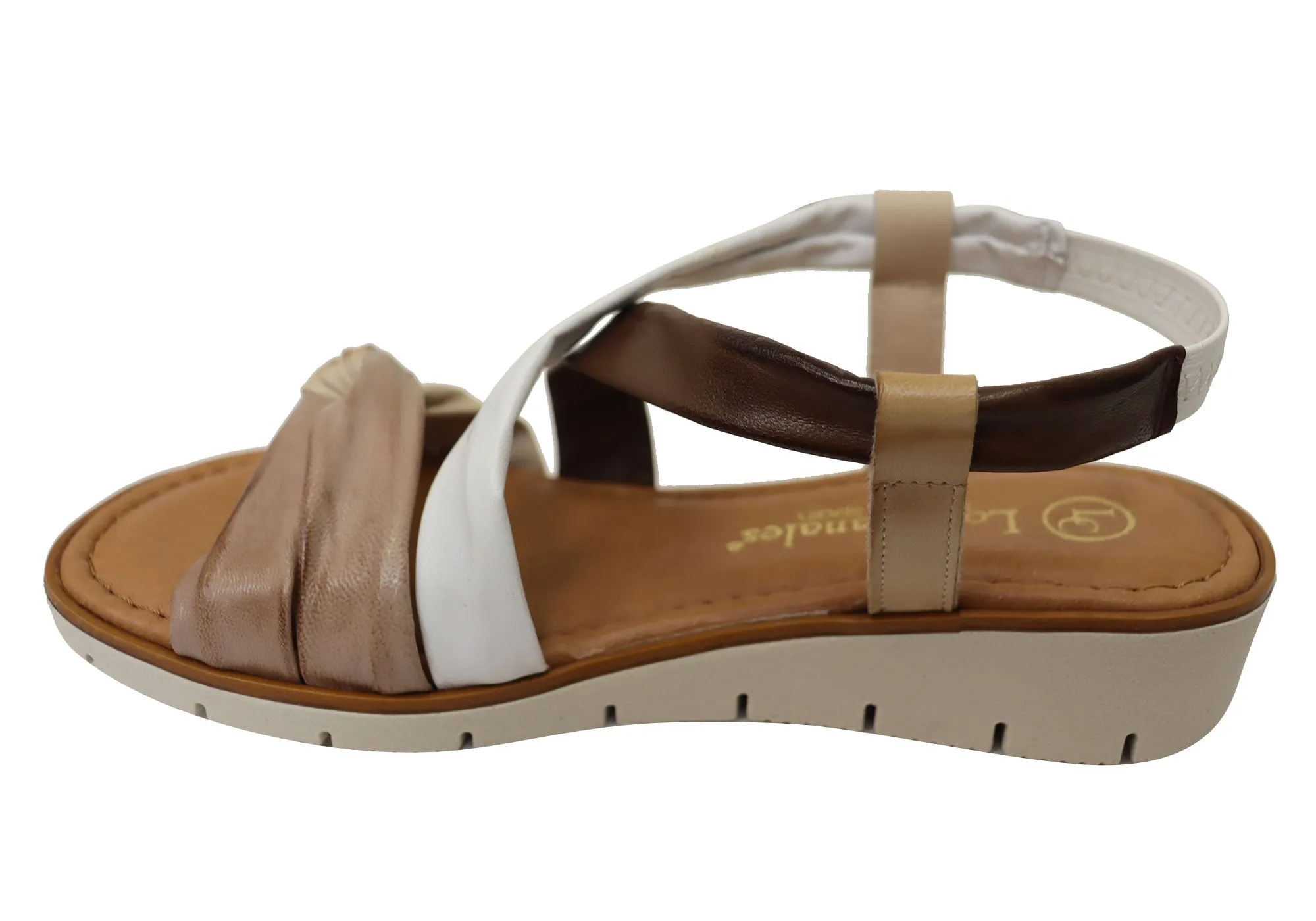 Lola Canales Bella Womens Comfortable Leather Sandals Made In Spain