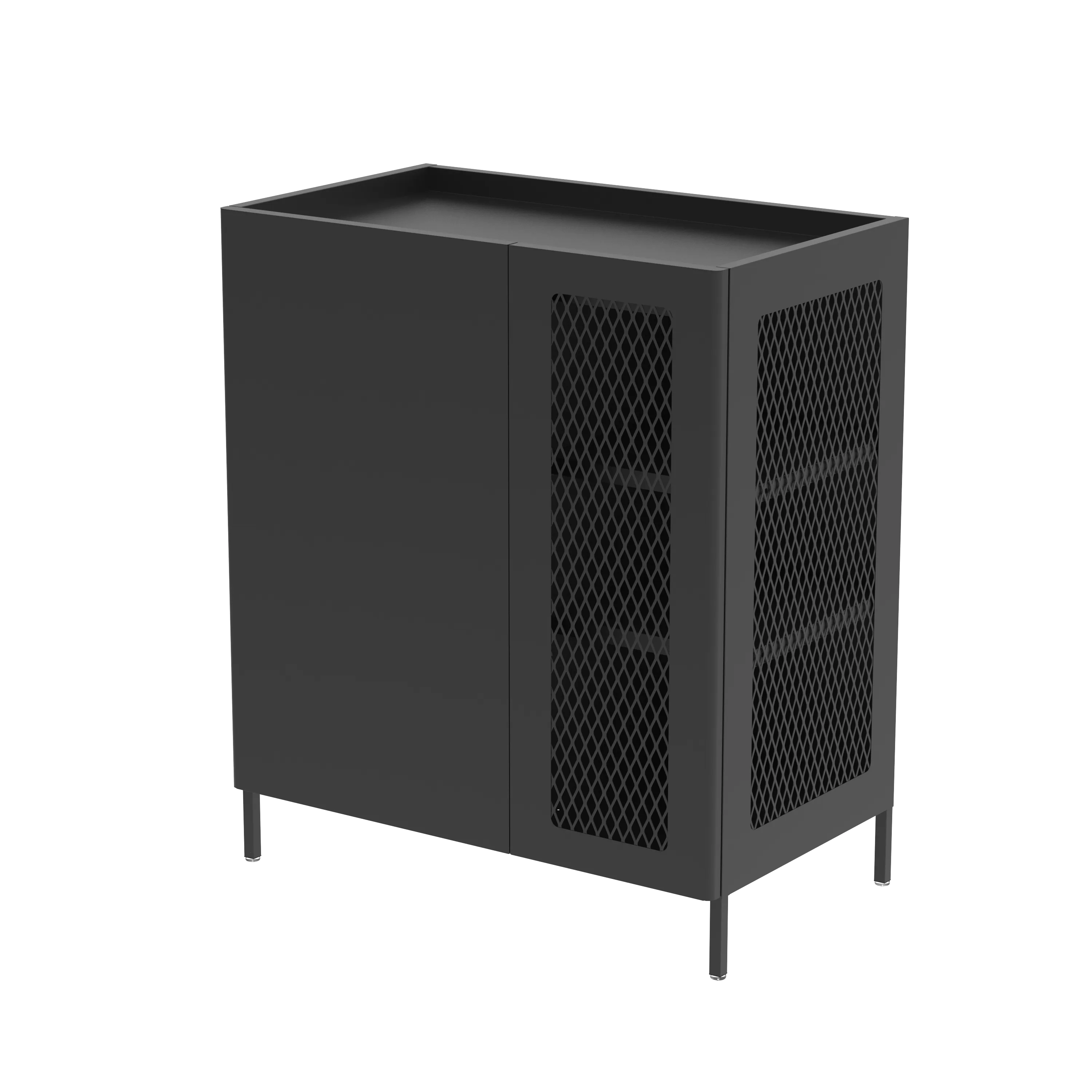 Lynn Metal Sideboard Cabinet - Black