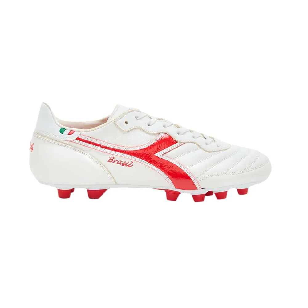 Men's Brasil Italy OG Lt  FG Soccer Shoe - White/Milano Red