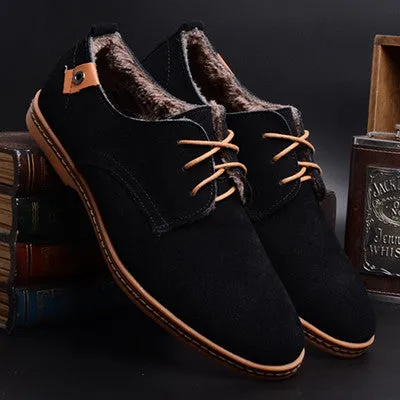 Mens Causal Suede Lace Up Shoes