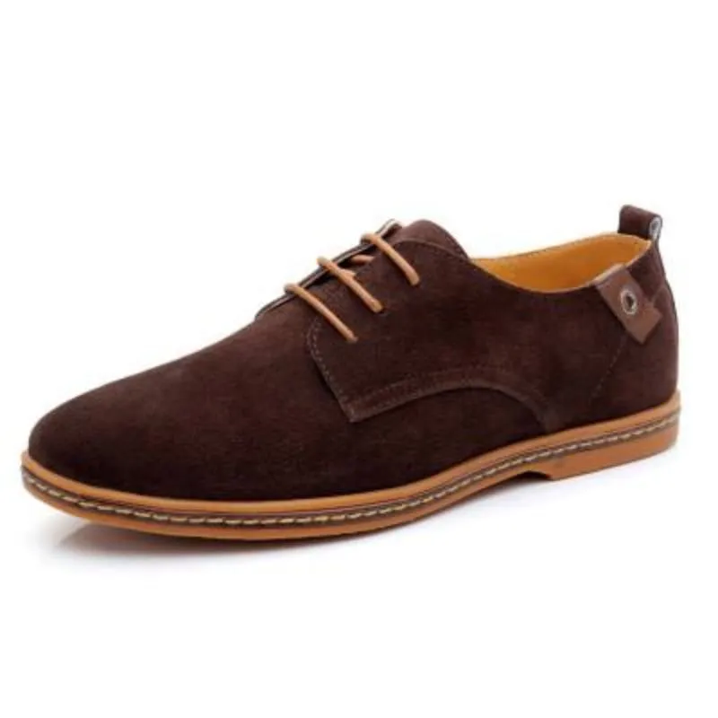 Mens Causal Suede Lace Up Shoes