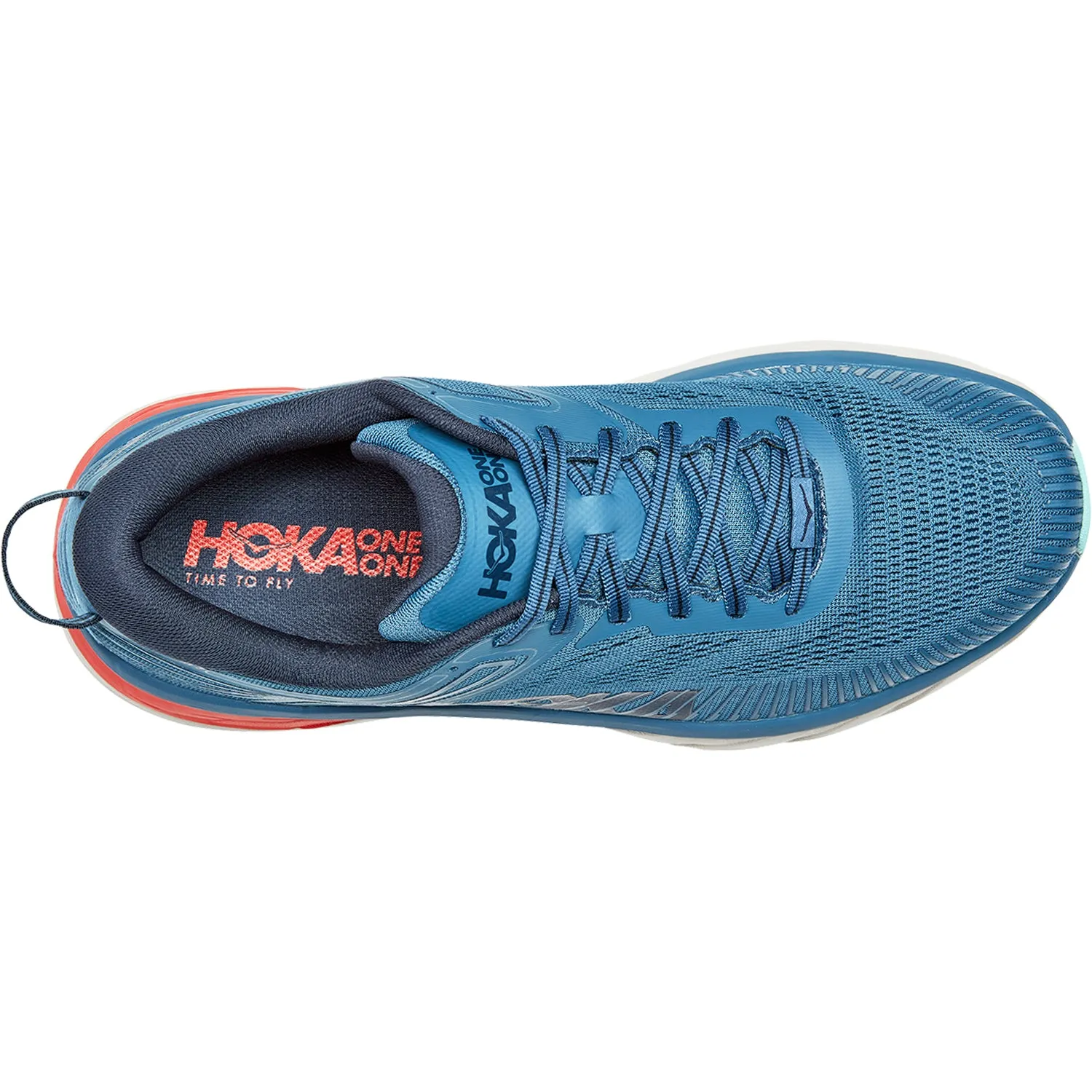 Men's Hoka Bondi 7 Real Teal/Outer Space Mesh