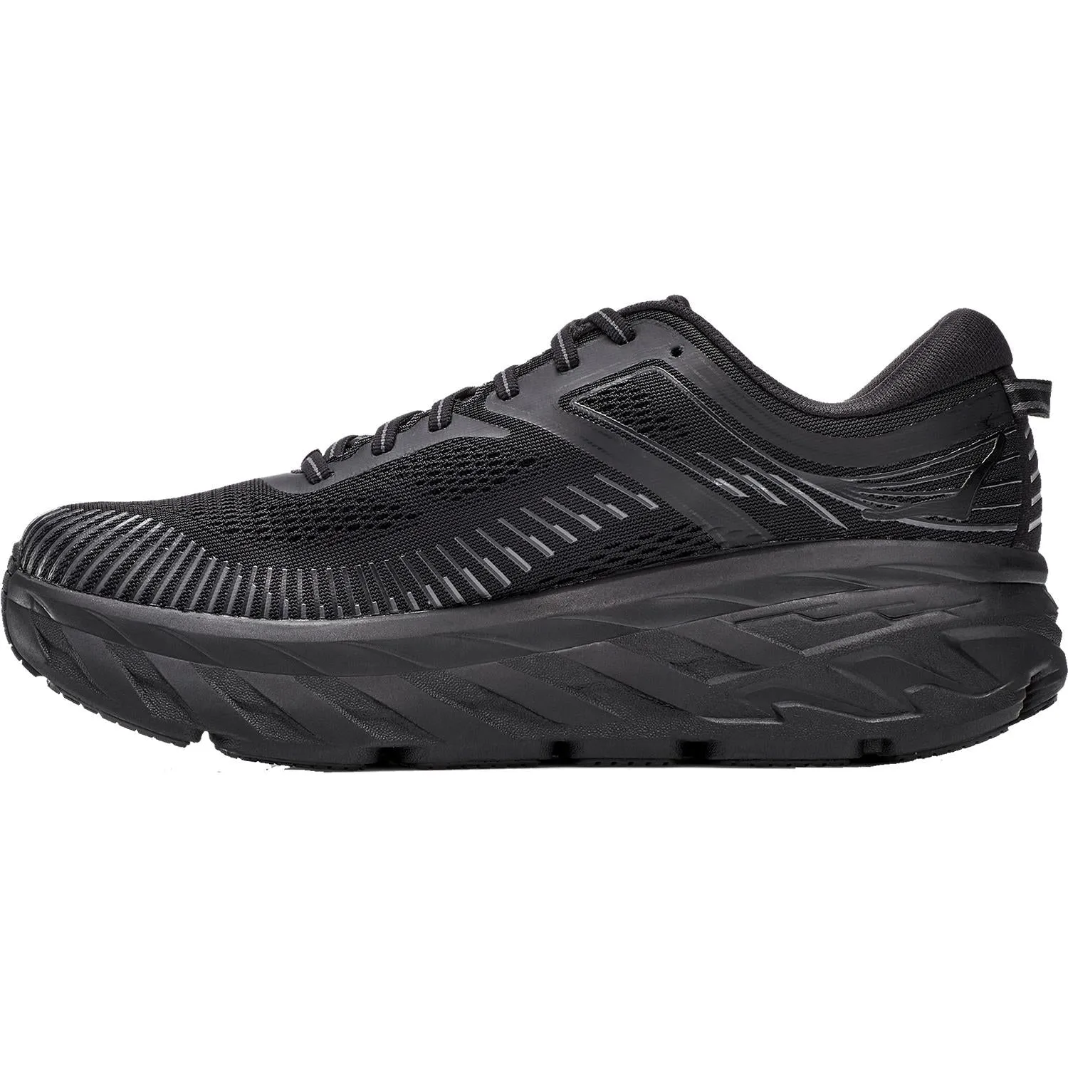 Men's Hoka One One Bondi 7 Black/Black Mesh