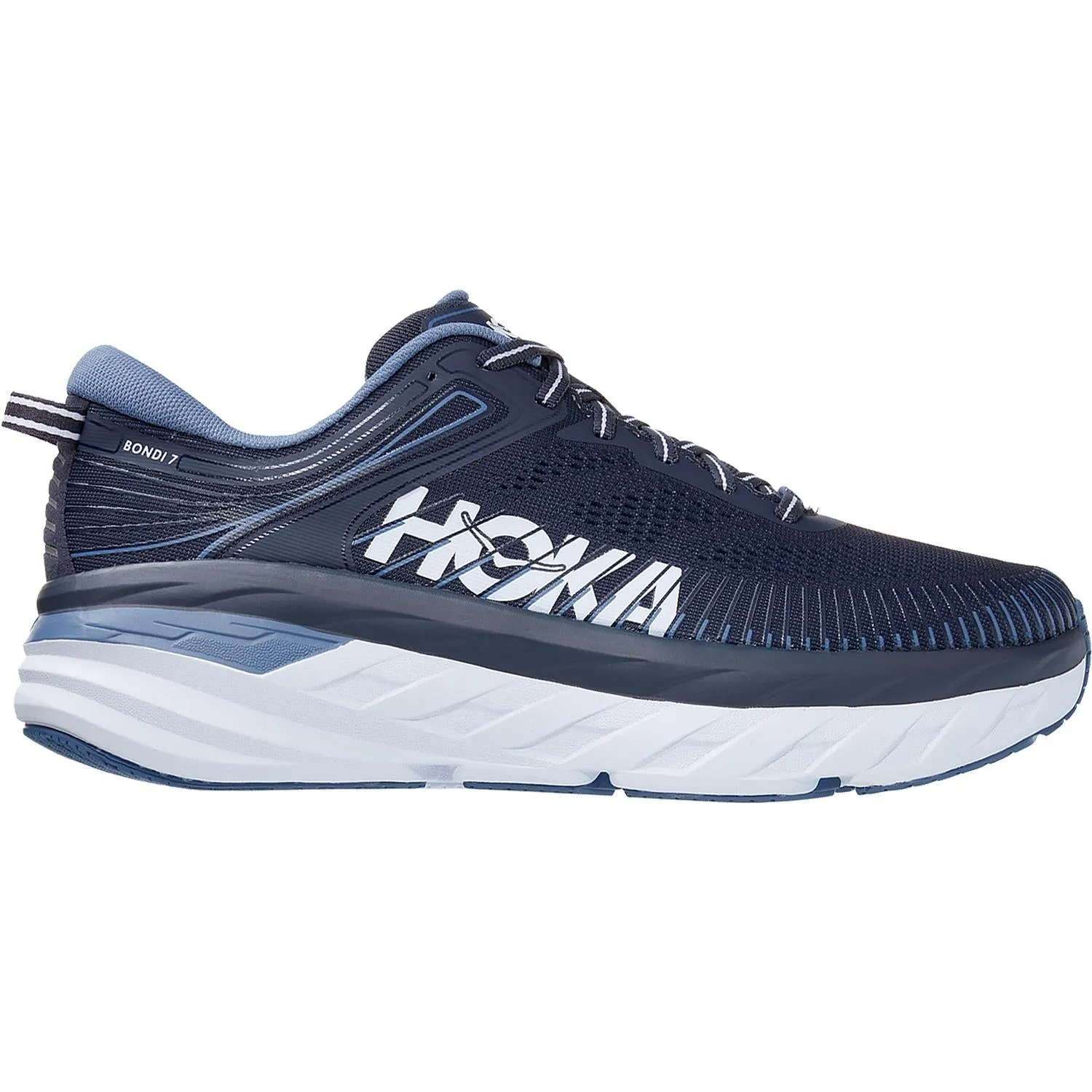 Men's Hoka One One Bondi 7 Ombre Blue/Provincial Blue Mesh