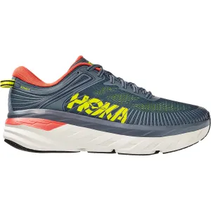 Men's Hoka One One Bondi 7 Turbulence/Chili Mesh