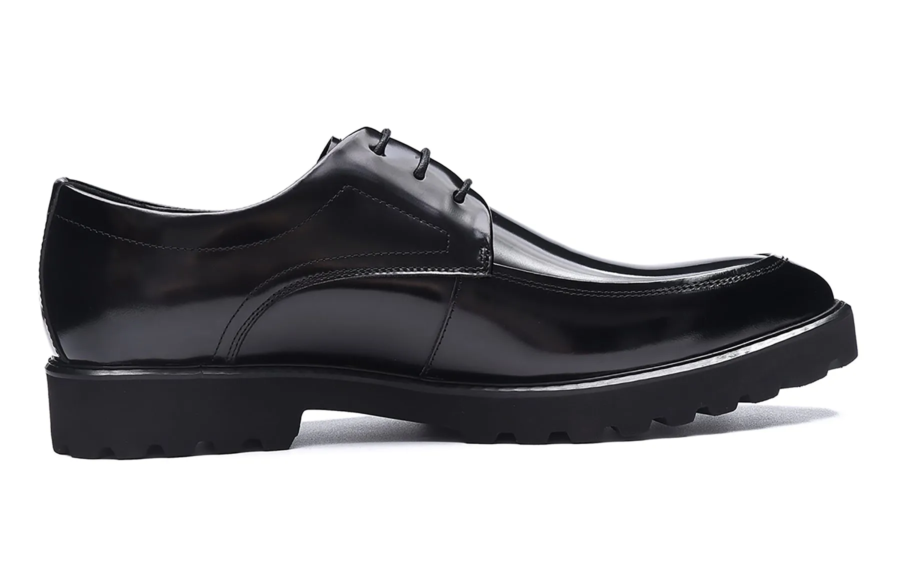 Men's Lace-up Patent Leather Derby