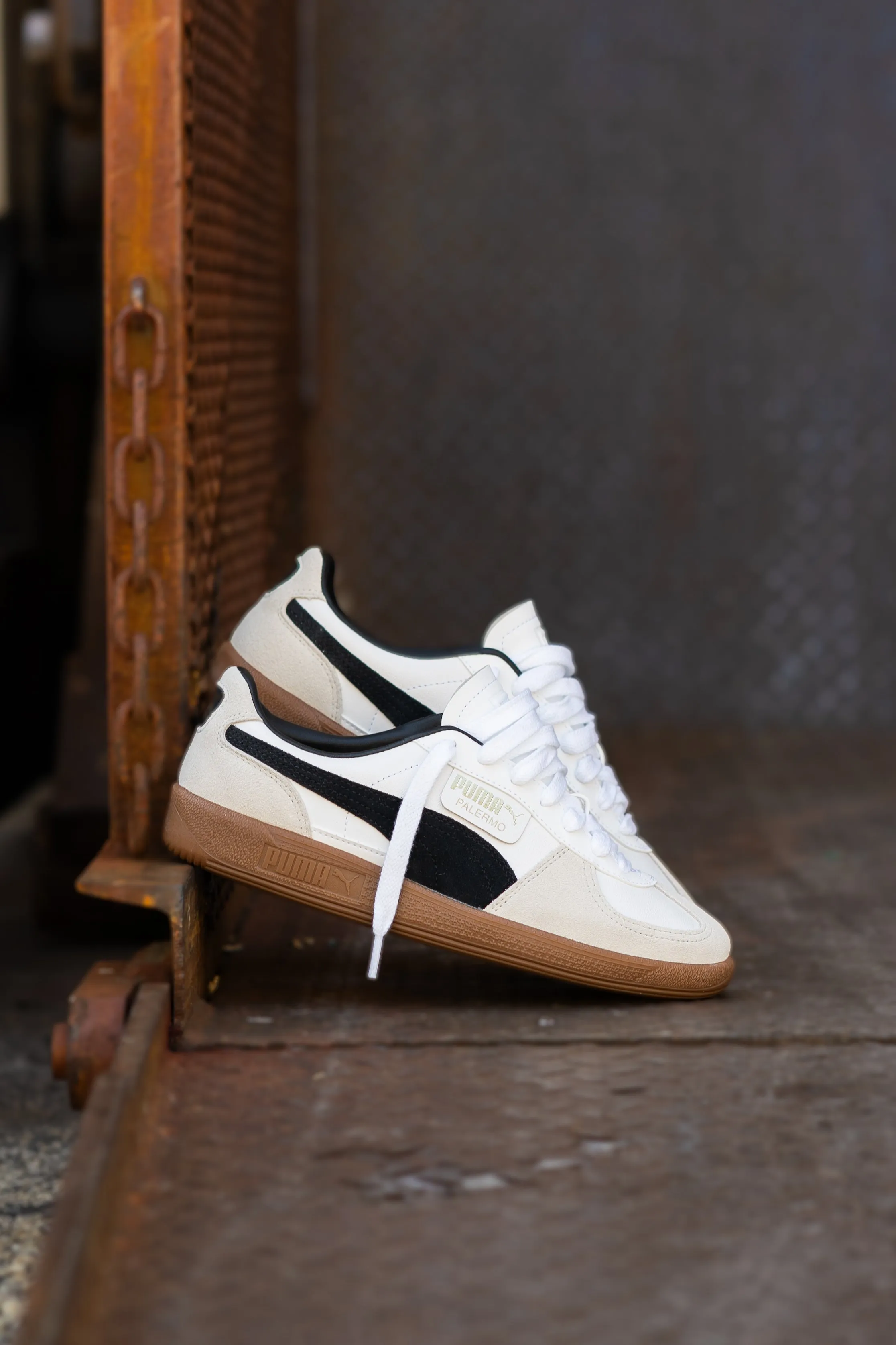 Mens Puma Palermo LTH (White/Black)