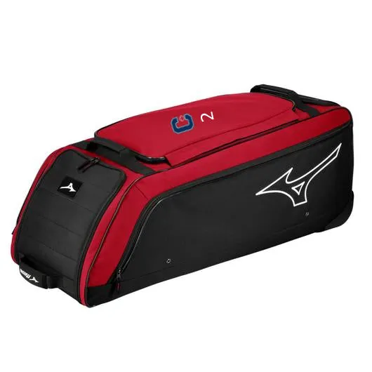 Mizuno Samurai Caledon Nationals Red Wheel Bag | Embroidered Logo and Number