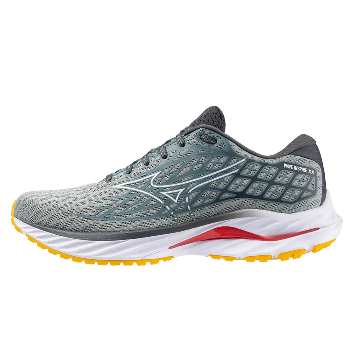 Mizuno Wave Inspire 20 Mens | Abyss/white/citrus