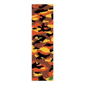 Mob Orange Camo Sheet Skateboard Grip Tape 9”x33”