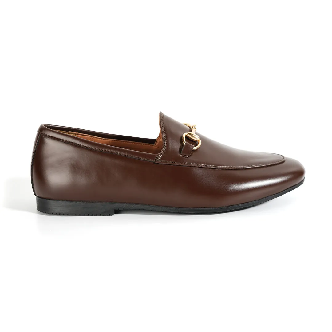 Monkstory Horsebit Flexi Business Slip-Ons - Brown