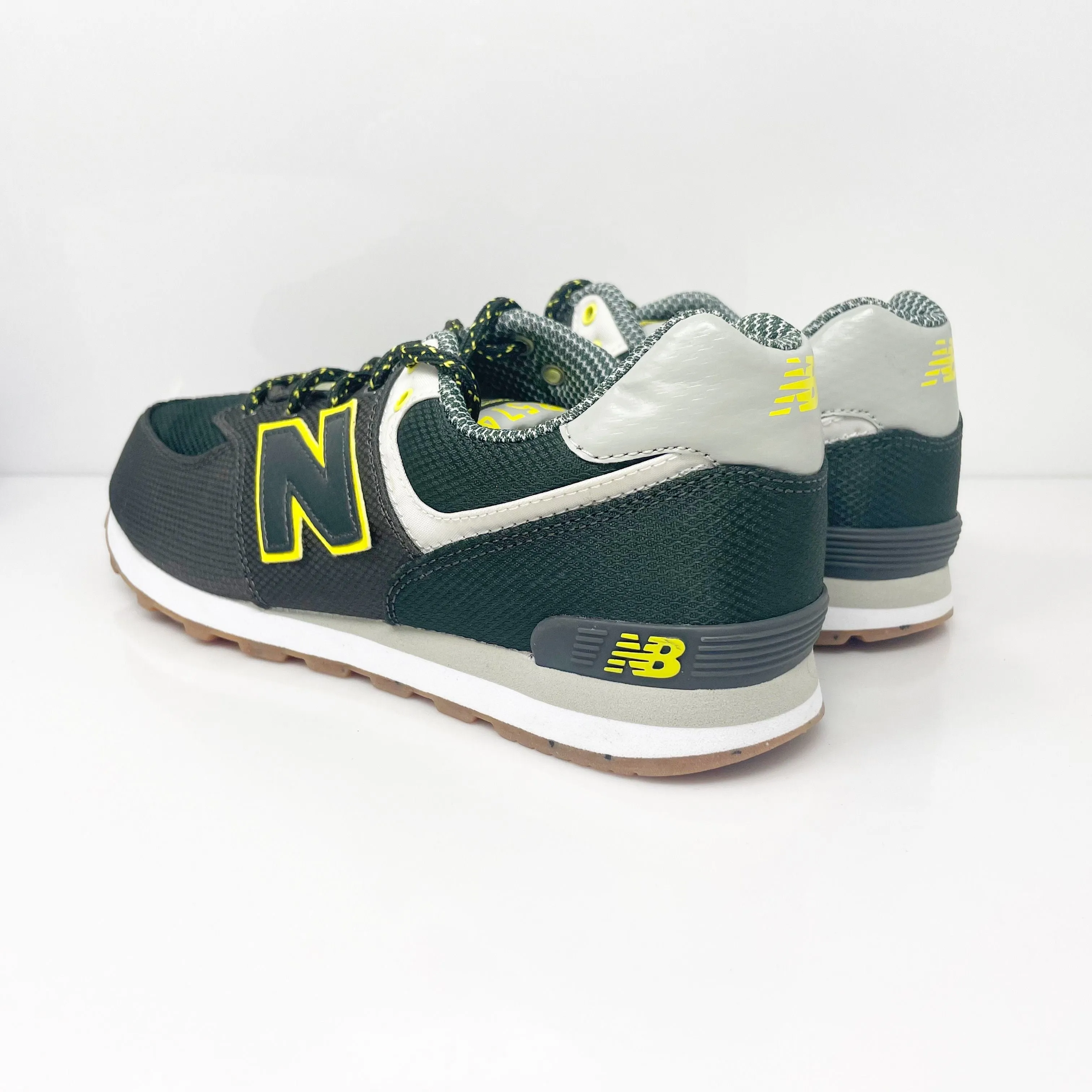 New Balance Boys 574 V8 KL574E8G Black Casual Shoes Sneakers Size 6 M