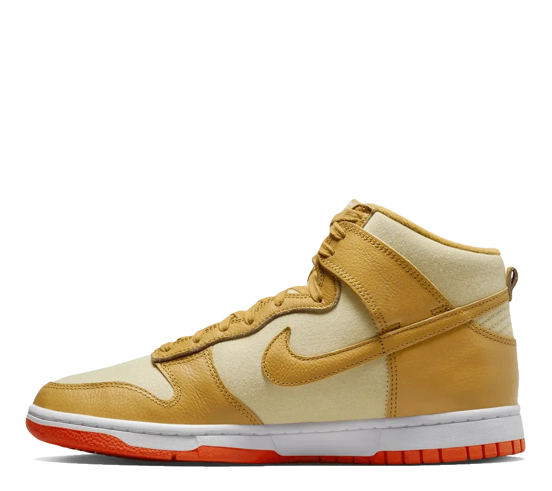 Nike Dunk High Retro Premium "Team Gold"