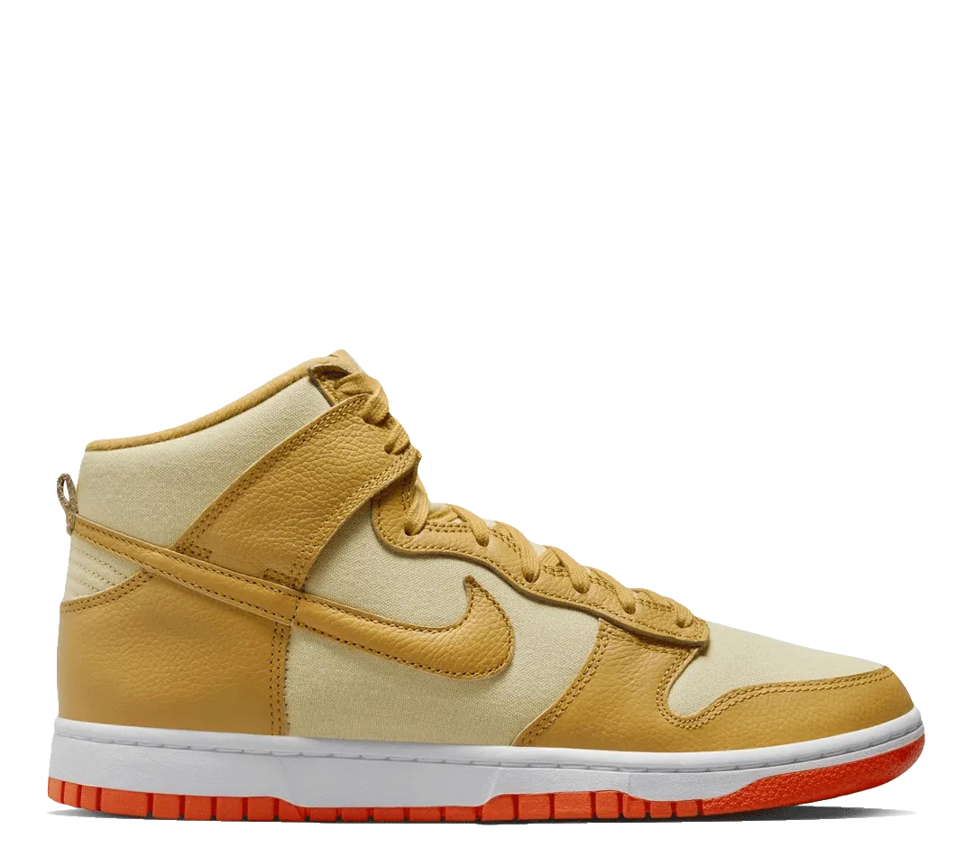 Nike Dunk High Retro Premium "Team Gold"