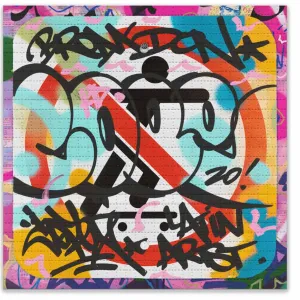 No Skateboarding Freestyle Blotter Paper Archival Print by Cope2- Fernando Carlo