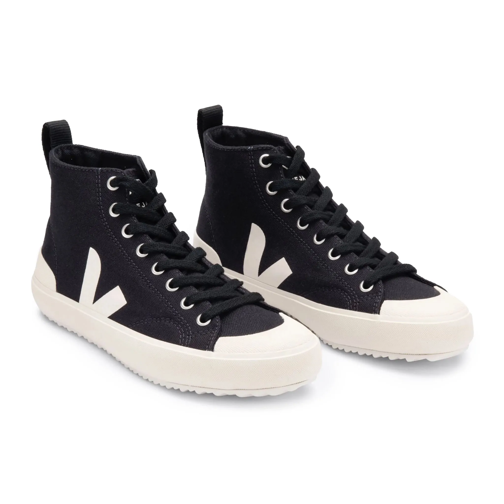 Nova High Top Canvas Trainer -  Black Pierre