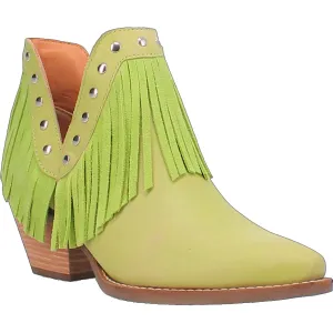 Online Exclusive | Dingo | Fine N' Dandy Cowboy Booties in Lime**PREORDER