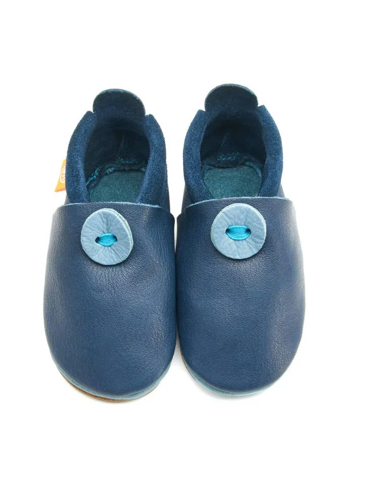 Orangenkinder Girl's and Boy's AMIGO Barefoot Shoes, Blue