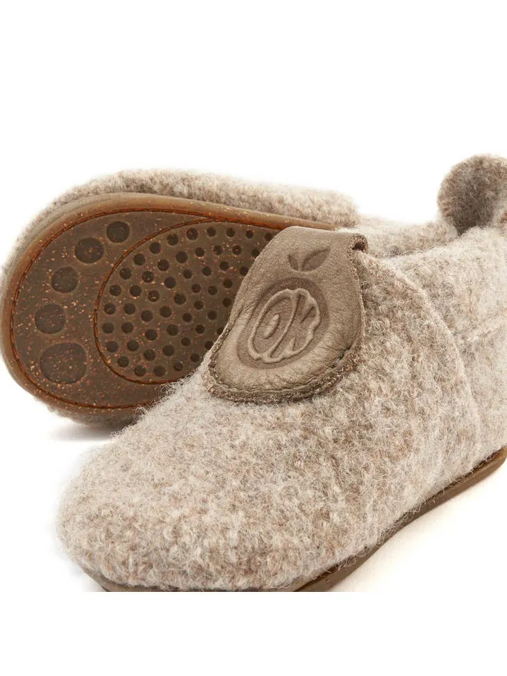 Orangenkinder Girl's and Boy's AMIGO Wolli Barefoot Shoes, Beige