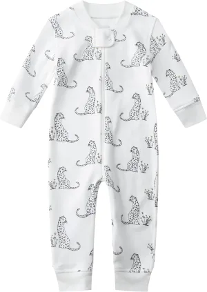 Organic Cotton Baby Boy Girl Zip up Sleep N Play, Footless, Long/Short Sleeve