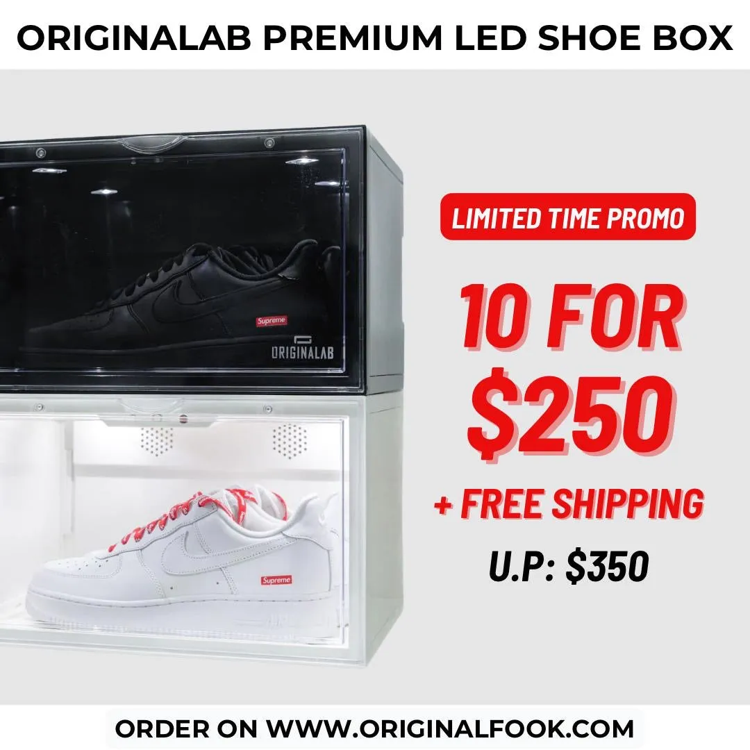 ORIGINALAB Premium LED Display Shoe Box Black/White