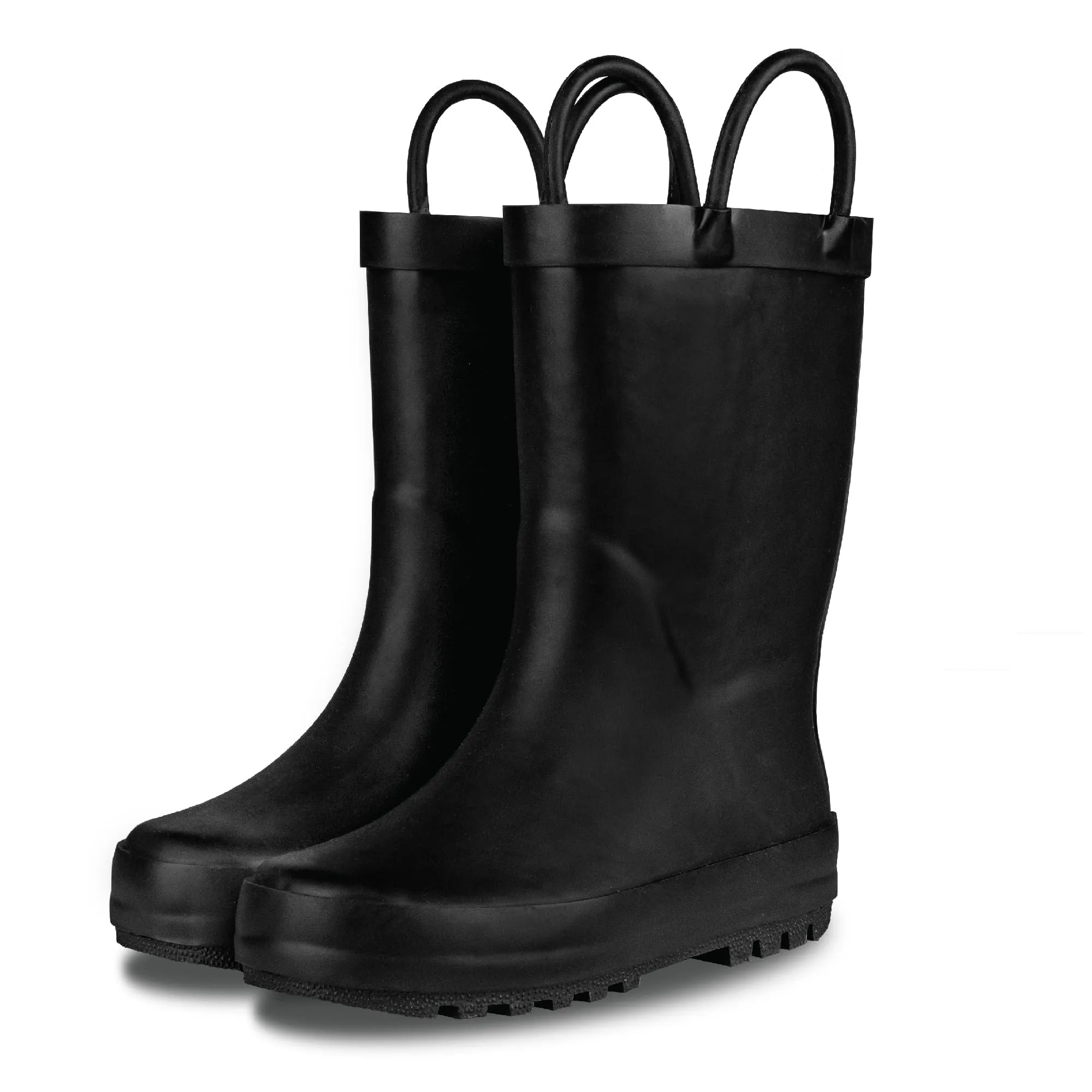 Premium Natural Rubber Rain Boots with Matte Finish for Toddlers and Kids